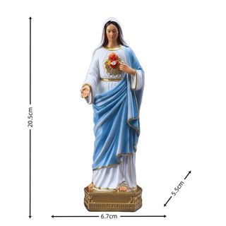 21 CM VIRGEN MARÍA FIGURA RELIGIOSA DE RESINA