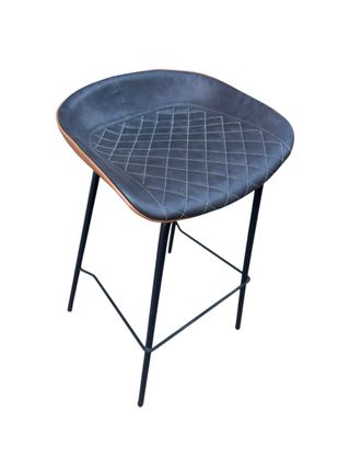 Taburete Piel Sintética Negro