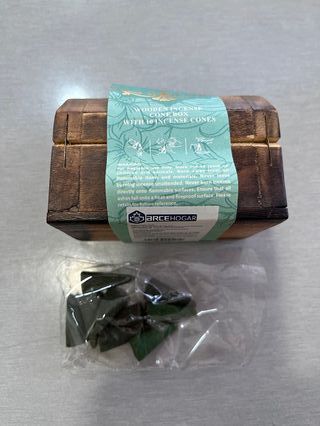 Caja Madera Porta Conos Incienso Jazmín Nueva