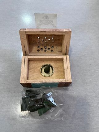Caja Madera Porta Conos Incienso Jazmín Nueva