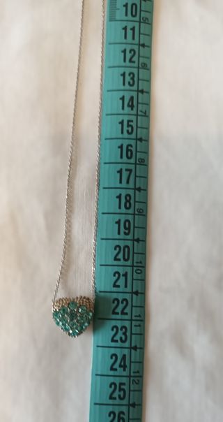 Collanina con ciondolo a cuore in argento 925