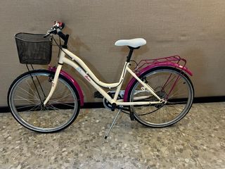 Bicicleta urbana con cesta