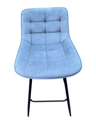 1 taburete terciopelo gris