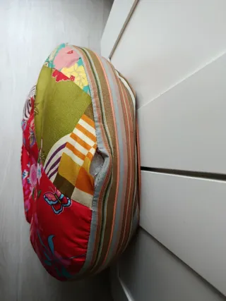 Puff patchwork estampado floral