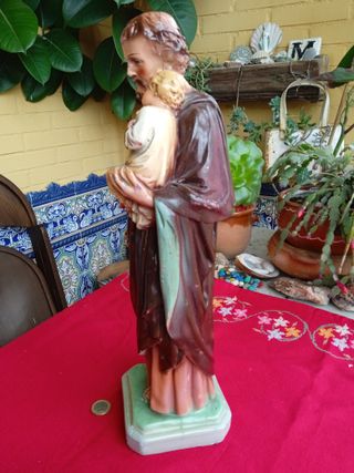 Figura o imagen antigua religiosa de San José