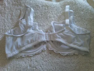 Soutien F&F 40D (105D) branco com renda