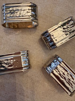 Servilleteros plateados