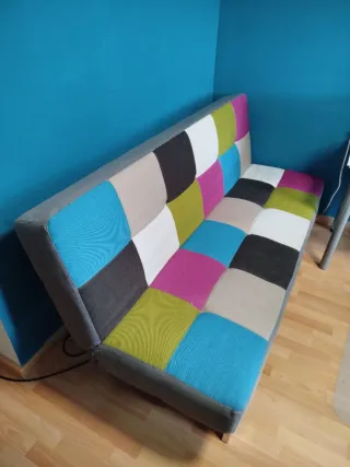 Sofá Cama Patchwork Multicolor
