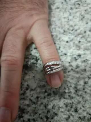 Anillo Plata 925 Circonitas Talla 6