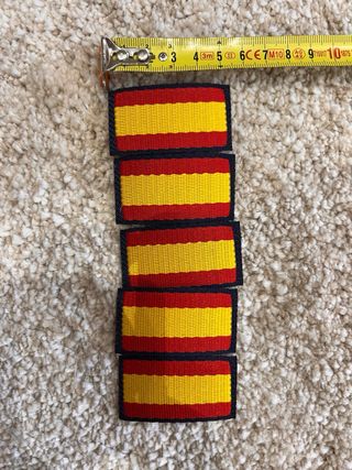 Lote 5 Parches Bandera España