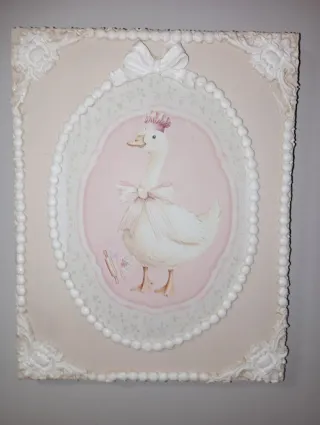 Pareja de cuadros patitos