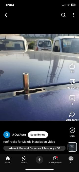 Pies para Baca / barra techo Norauto (4 unidades)