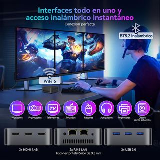 Mini PC Huidun H20 Intel N95 | 16GB RAM LPDDR5