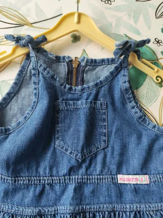 Abito estivo bimba Nicoletta jeans taglia 24 mesi
