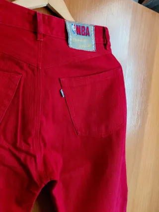 Pantalón vaquero NBA rojo para hombre