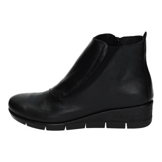 Botines de piel para mujer, negros marca 48h