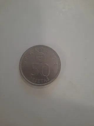 Moneda 50 pts juan carlos .mundial futbol 1982