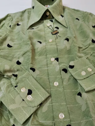 Camicia VILPA Vintage 70s Verde - New Box