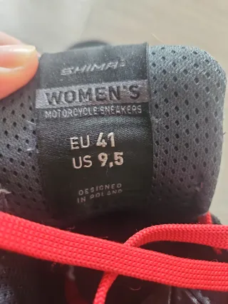 Botas de moto SX-2 negras con cordones rojos