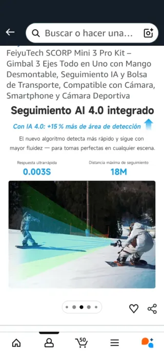 Gimbal 3 ejes Scorp kit mini 3 pro