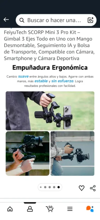 Gimbal 3 ejes Scorp kit mini 3 pro