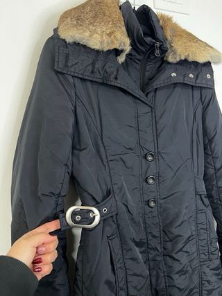 Parka max mara M/L abrigo chaqueta azul