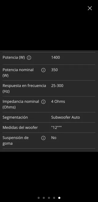 Subwoofer coche MTX y etapa