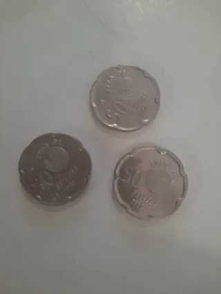 Monedas Juan Carlos I Expo 92 (3 uds)