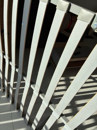 Somier 135x190 cm Gris/Blanco