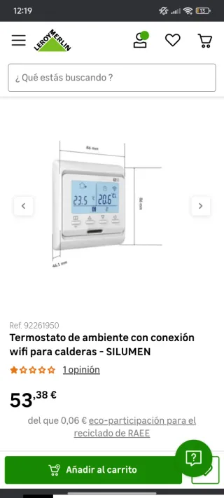 Termóstato con wifi