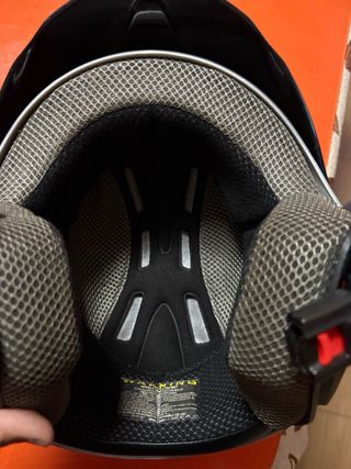 Casco de moto Zeus plateado