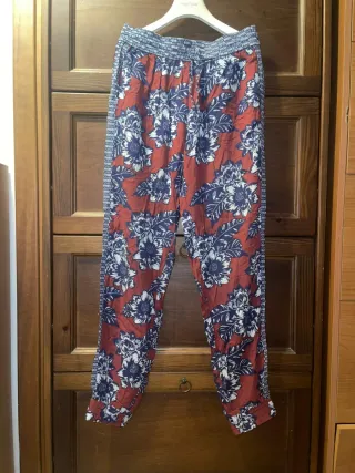 Pantalone donna floreale