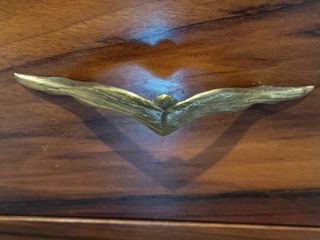 Cassettiera vintage anni '40 in palissandro