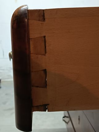 Cassettiera vintage anni '40 in palissandro