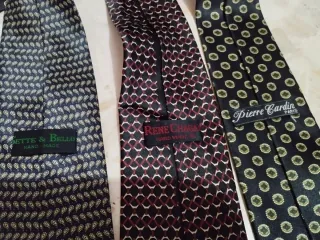 Lote 5 Corbatas Vintage Estilo Clásico