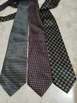 Lote 5 Corbatas Vintage Estilo Clásico