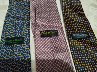 Lote 5 Corbatas Vintage Estilo Clásico