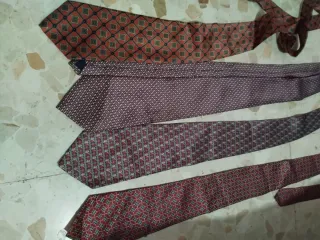 Lote 5 Corbatas Vintage Estilo Clásico