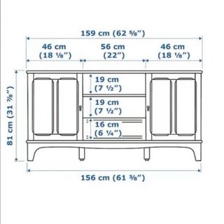 Mueble TV Ikea Lommarp Beige