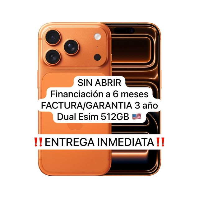 iPhone 17 Pro Max 512GB ESIM Naranja PRECINTADO