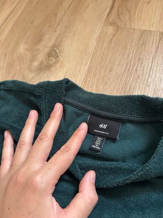 Jersey oversized verde oscuro - H&M