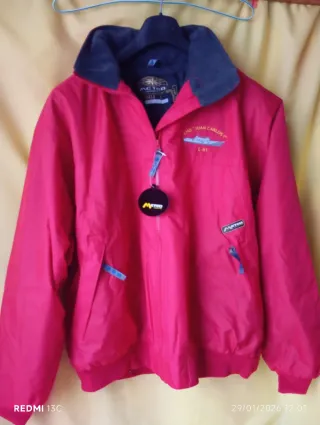 Chaquetón con gorro,de hombre, marinero.