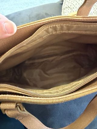 Borsa donna marrone e oro