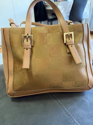 Borsa donna marrone e oro