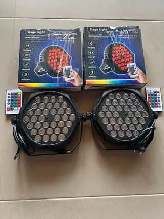 2 Focos LED RGB para Fiesta