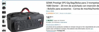 Funda GEWA para 2 trompetas