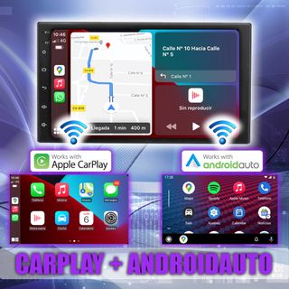 PANTALLA GPS UNIVERSAL CON JAULA Y MARCO 7 PULGADA