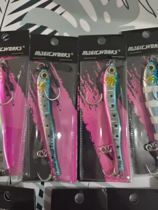 Lote 11 Jigs Señuelos Pesca 80gr.