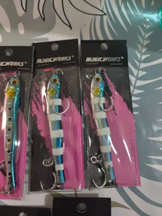 Lote 11 Jigs Señuelos Pesca 80gr.