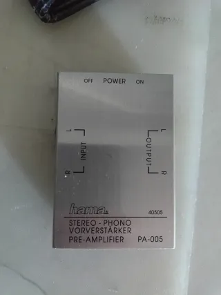 Preamplificatore Phono Hama PA-005 Argento